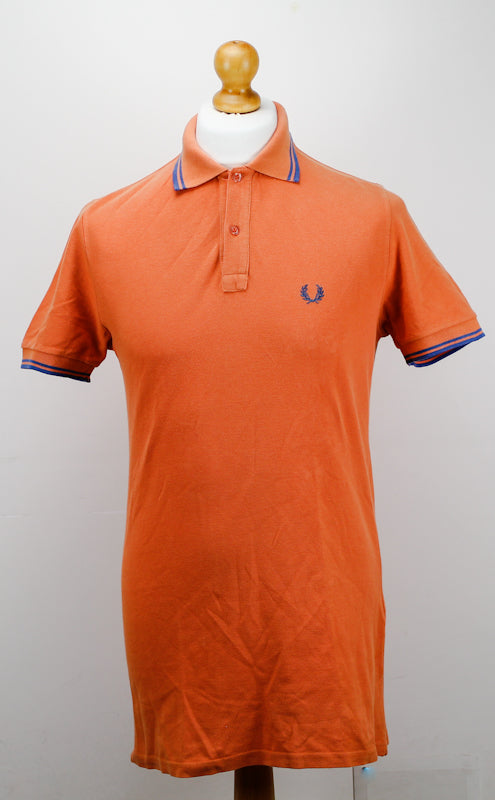 Orange fred perry best sale