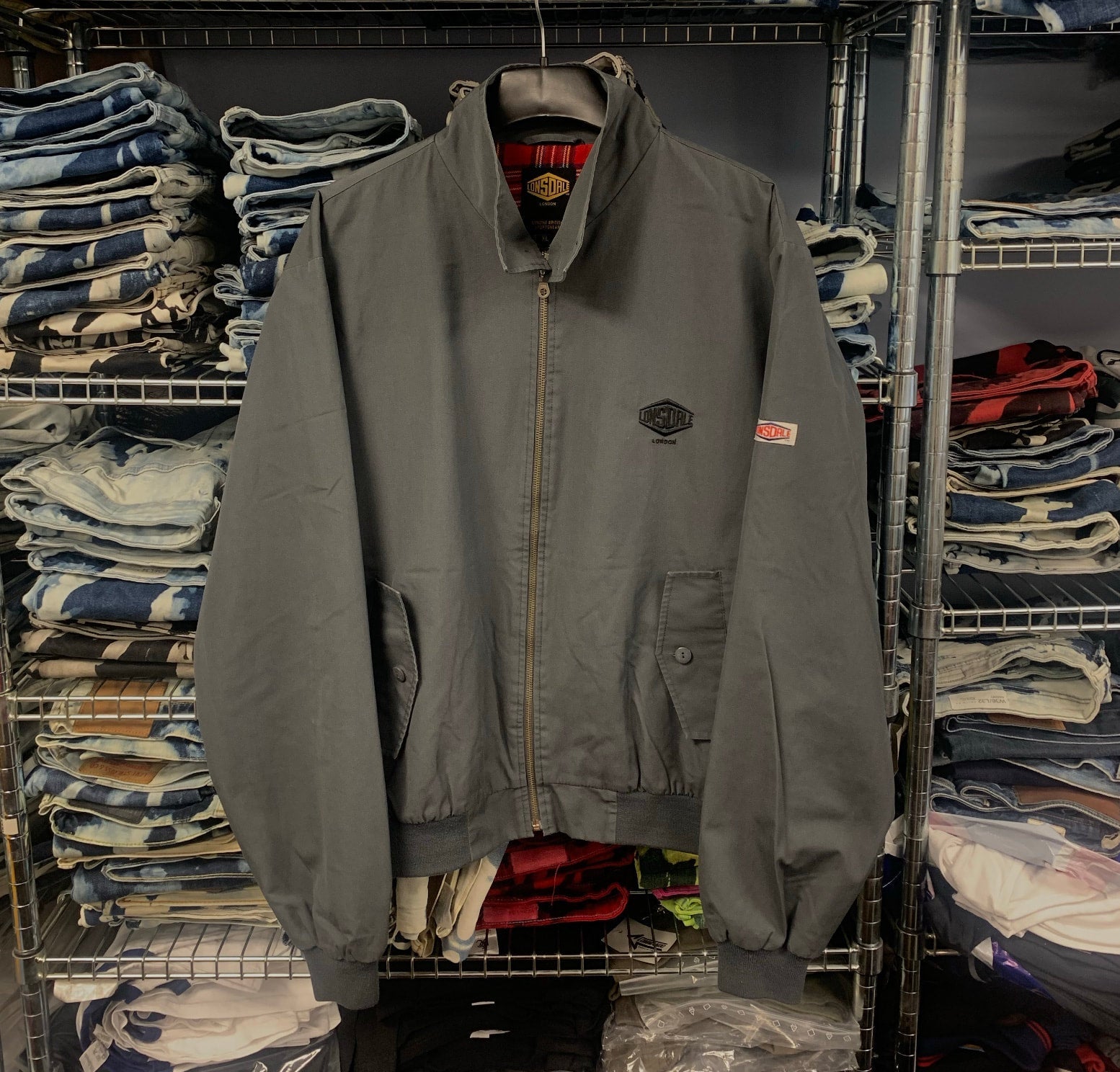 Lonsdale Harrington jacket grey XL Special Edition Bleachers and Co