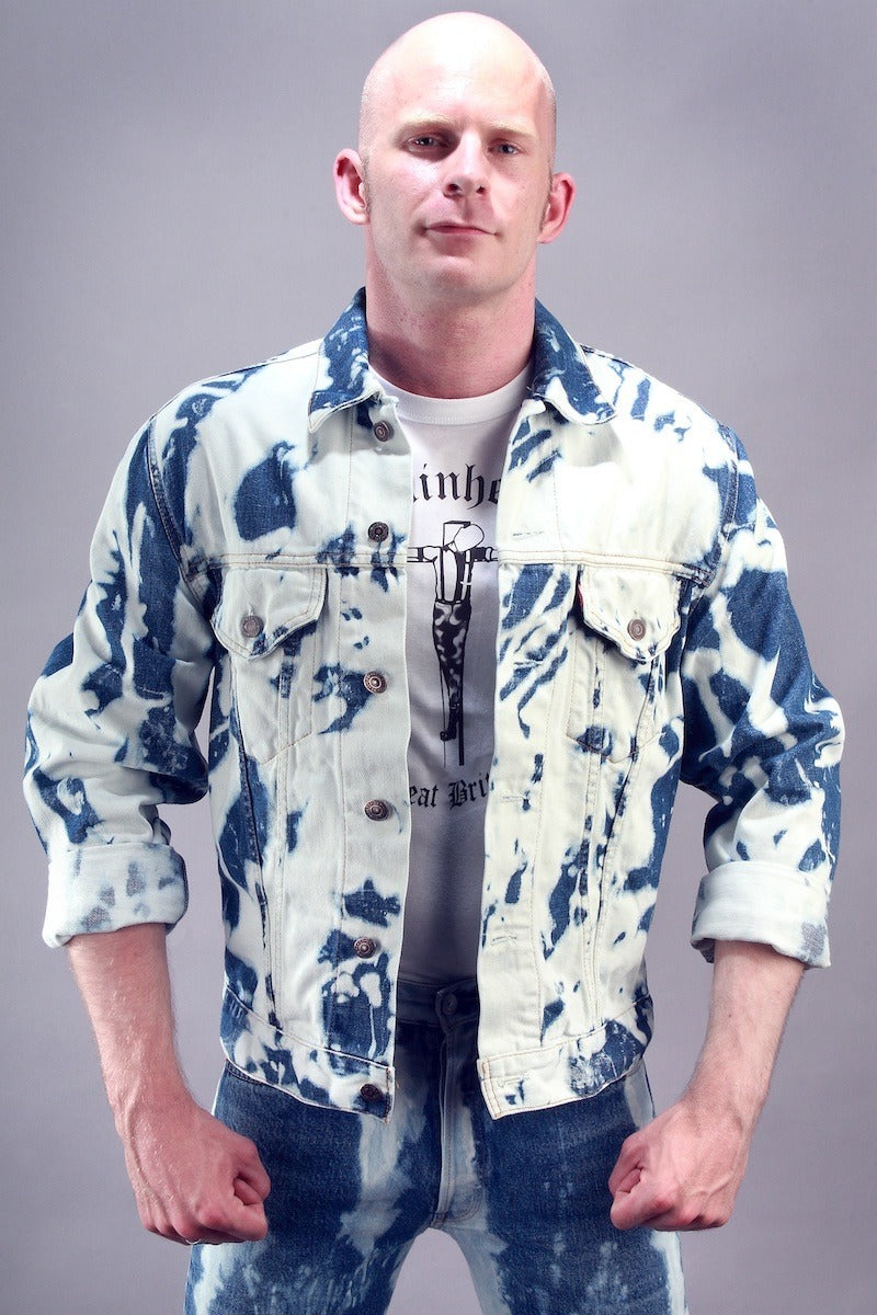 Levi's tie dye denim jacket best sale