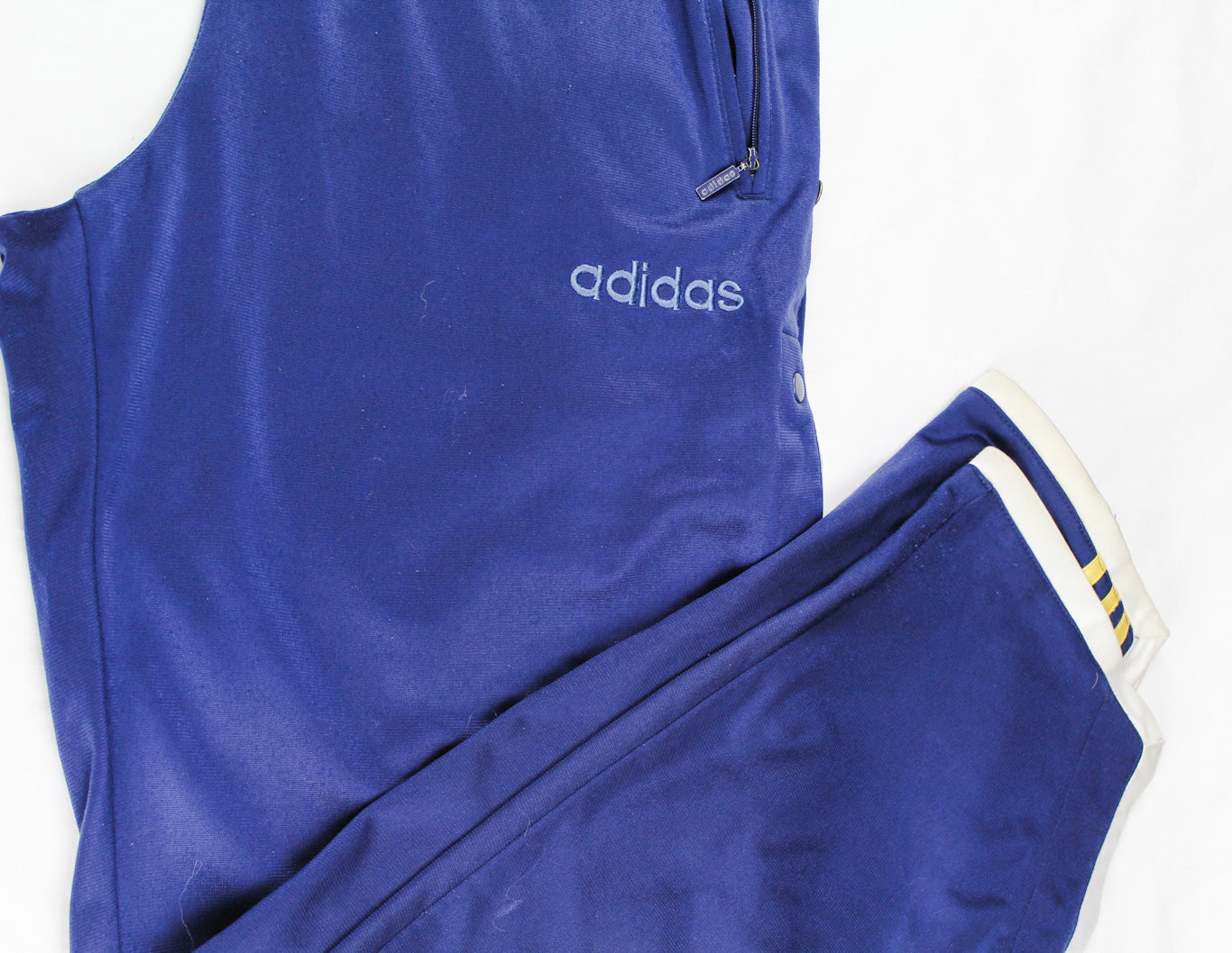 🔥 Adidas Open Sides Trackies Bleu Petit