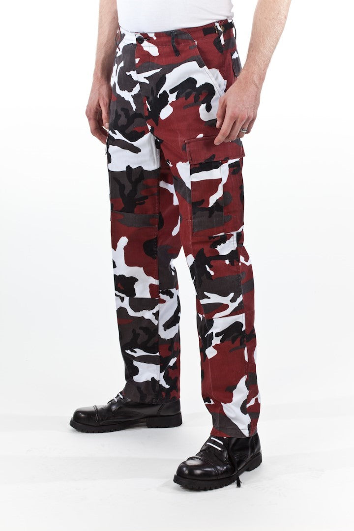 Pantalon de combat Camouflage rouge