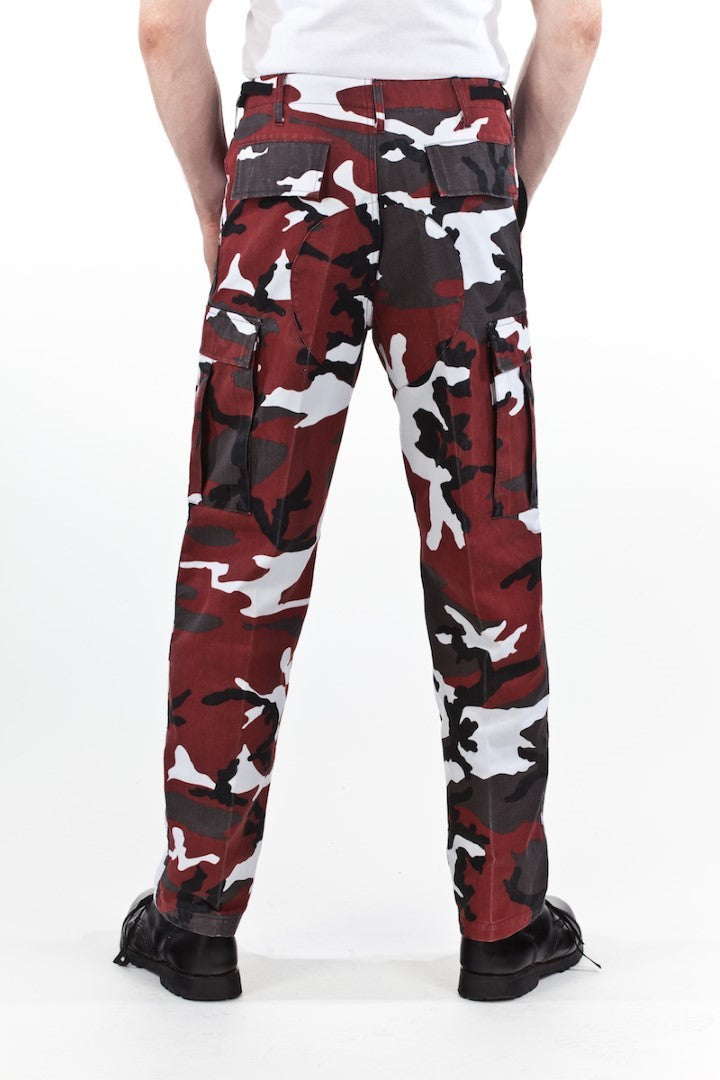 Pantalon de combat Camouflage rouge