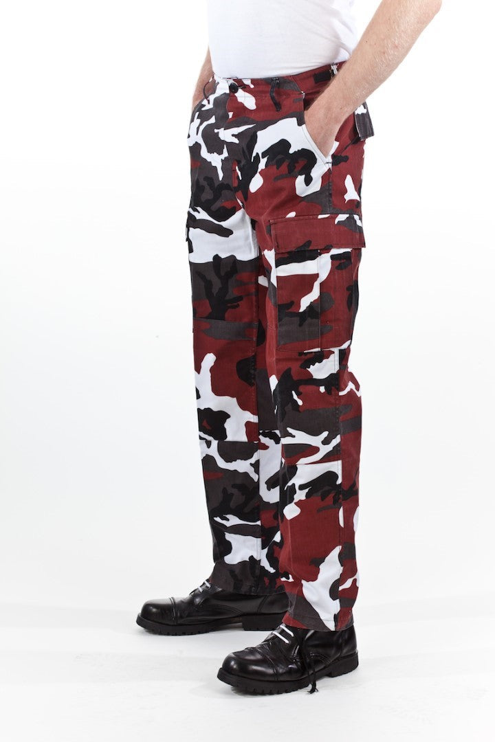 Pantalon de combat Camouflage rouge