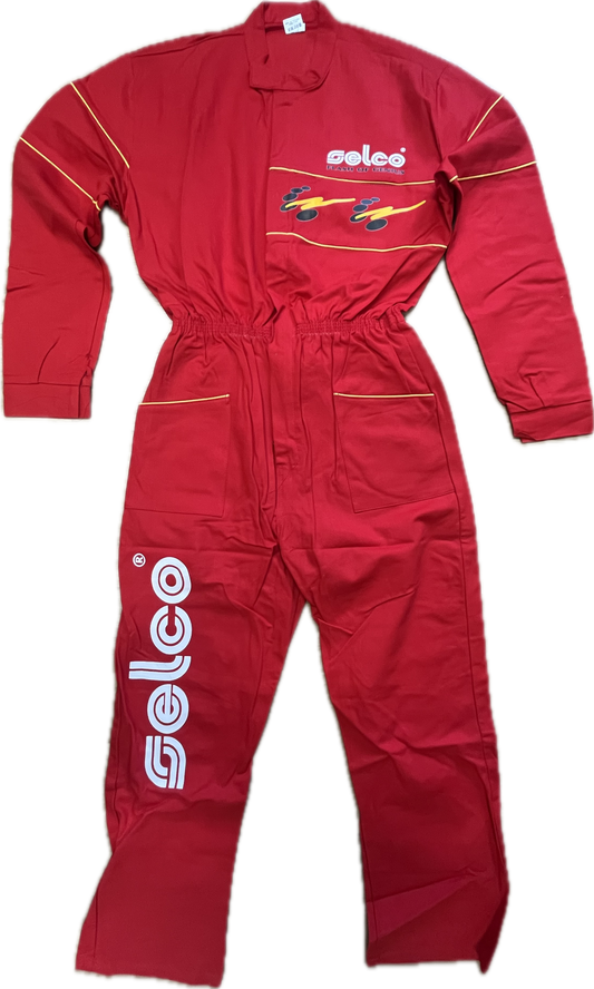 'Selco' Mechanic Red Overall -Medium-