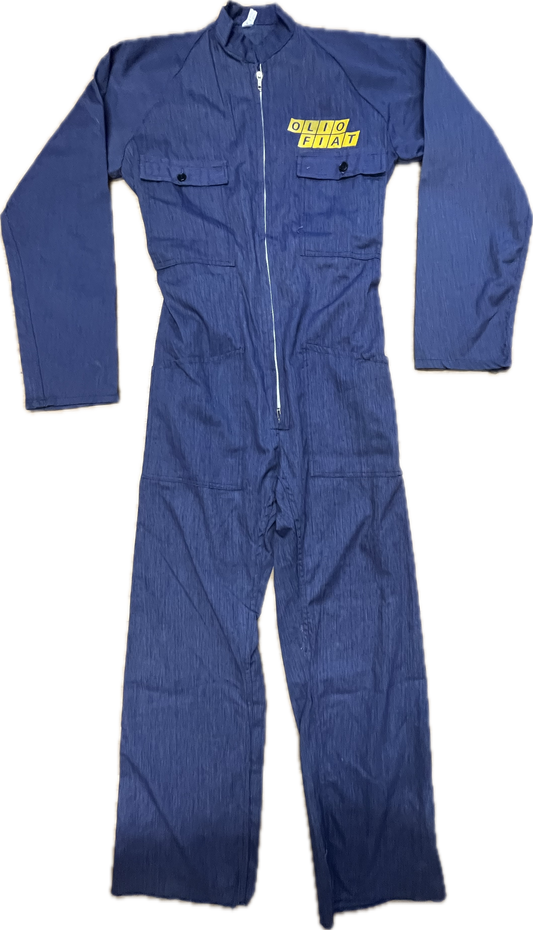 'FIAT' Mechanic Blue Overall -ExtraSmall-