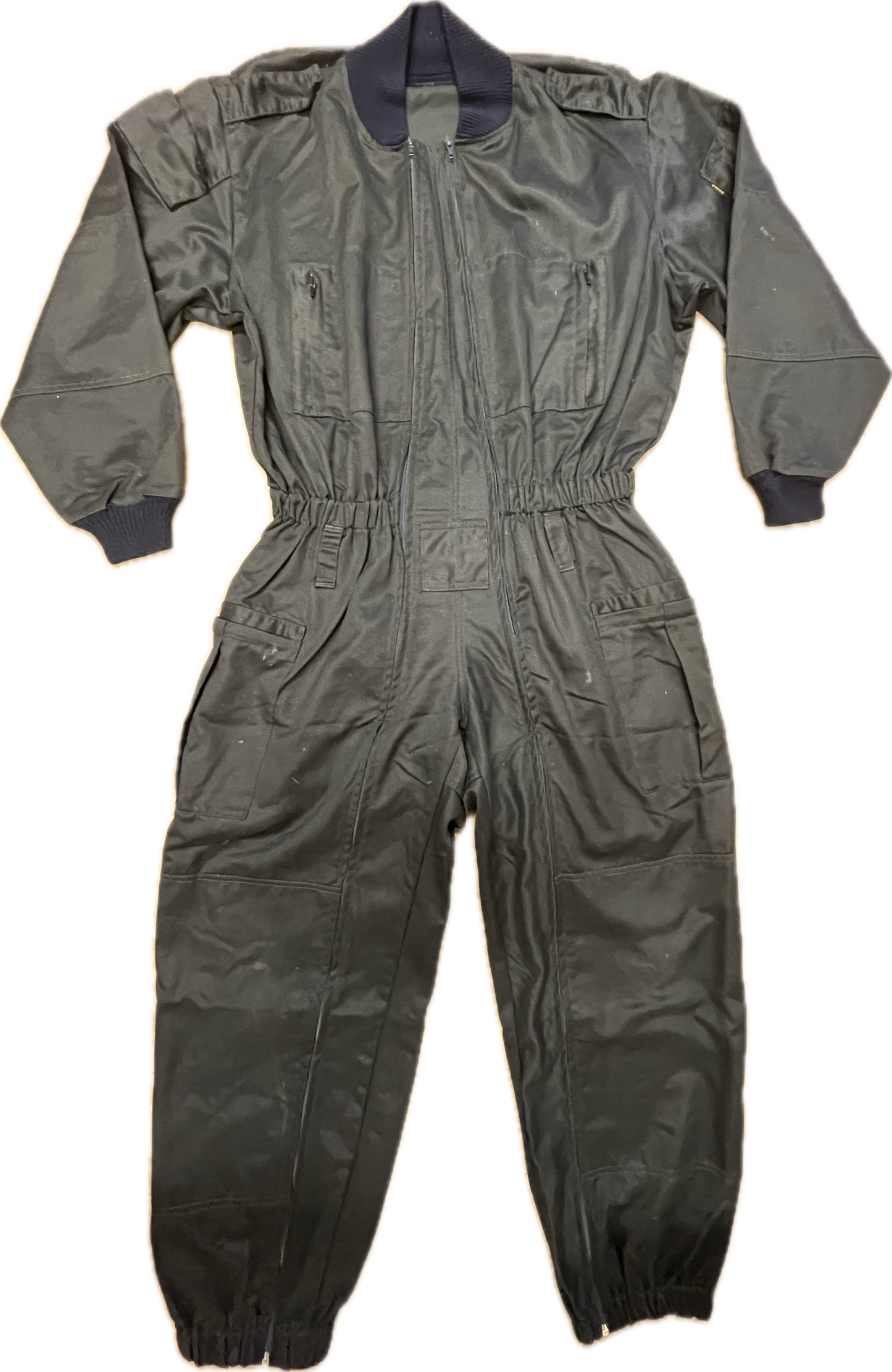 Double Zip Flight Suit Dark Green -ExtraLarge-