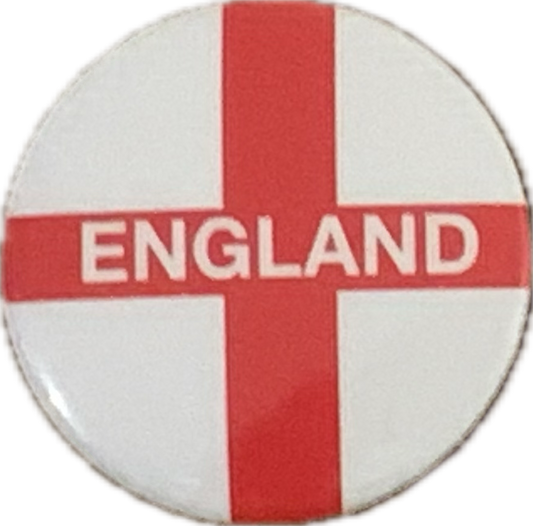 England button pin badge