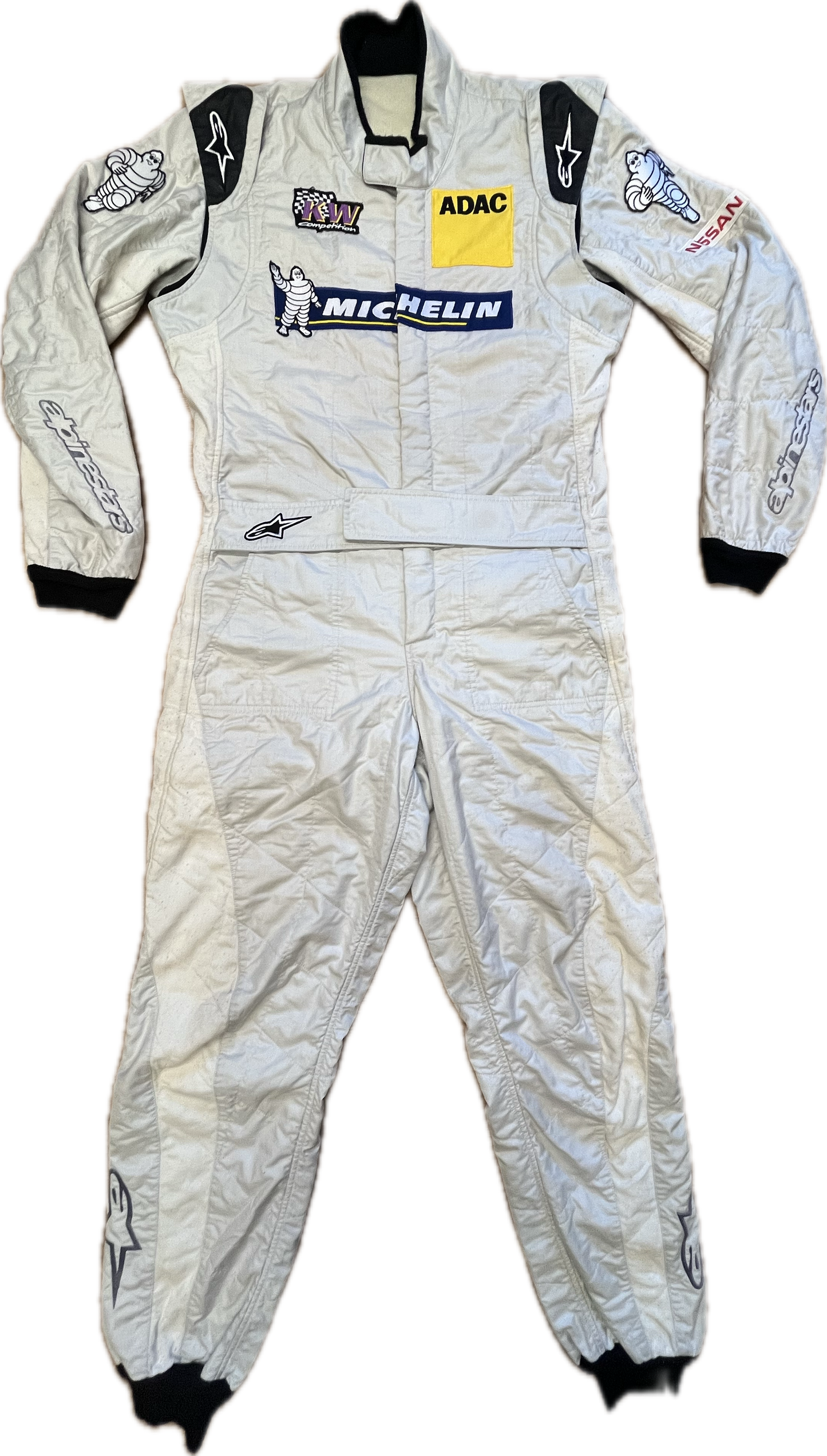 'ALPINESTARS' - MICHELIN - RARE Silver Overall -Large-