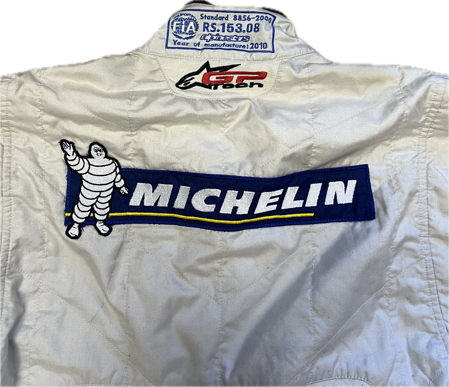 'ALPINESTARS' - MICHELIN - RARE Silver Overall -Large-