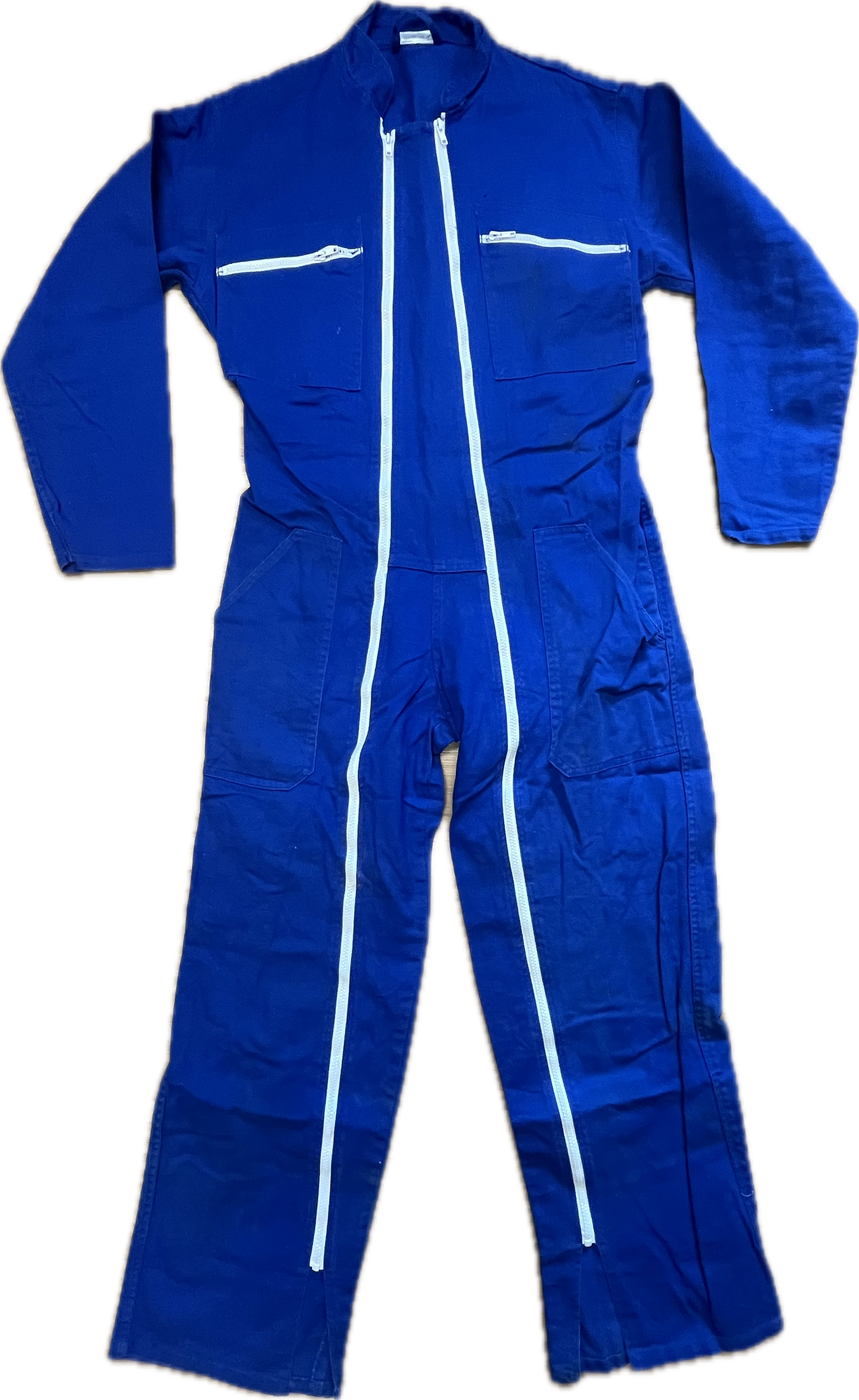 Double Zip Blue Overall -Large-