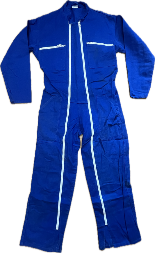 Double Zip Blue Overall -Large-