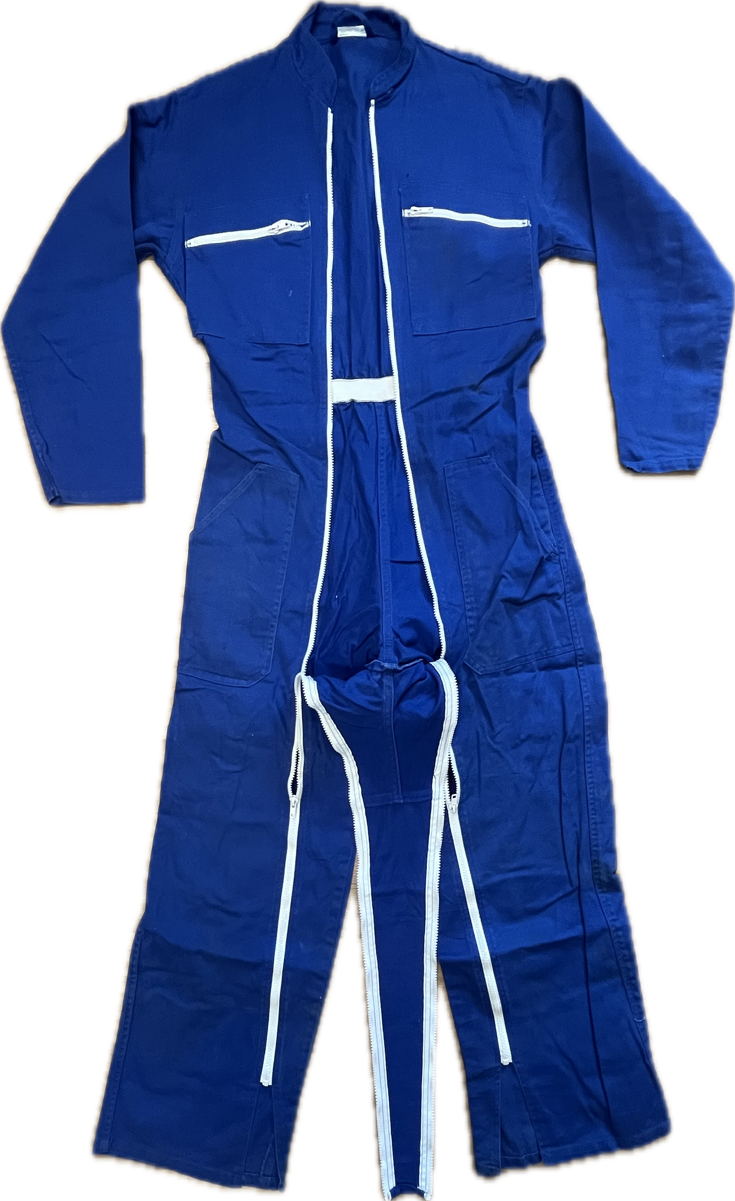 Double Zip Blue Overall -Large-