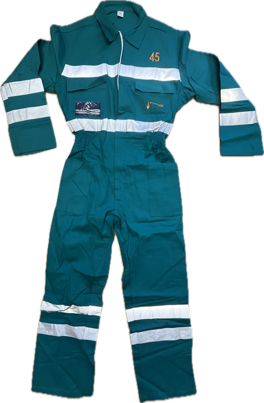 'HI-VIS' Green Overall -Medium-