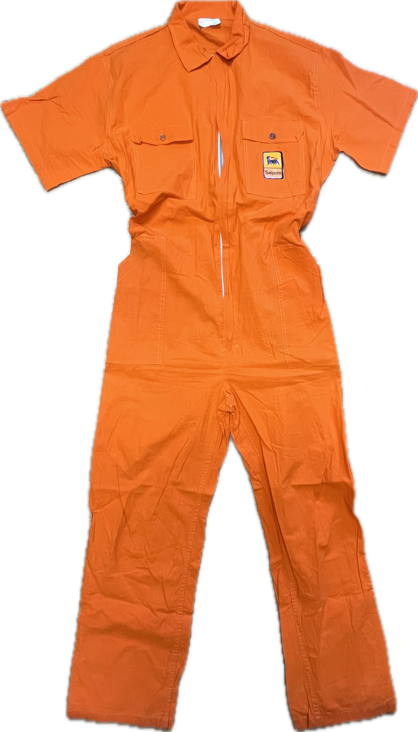 'AGIP' Petrol Orange Overall -Medium-