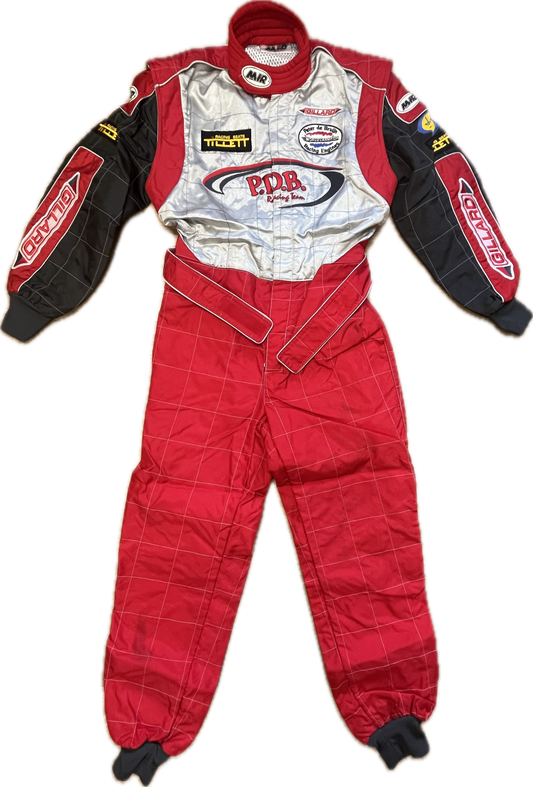 'P.D.B' Racing Red Overall -Large-