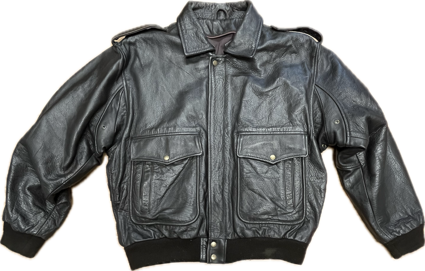 'SCHOTT' Brown Leather Jacket -ExtraExtraExtraLarge-