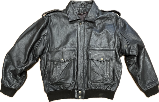 'SCHOTT' Brown Leather Jacket -ExtraExtraExtraLarge-