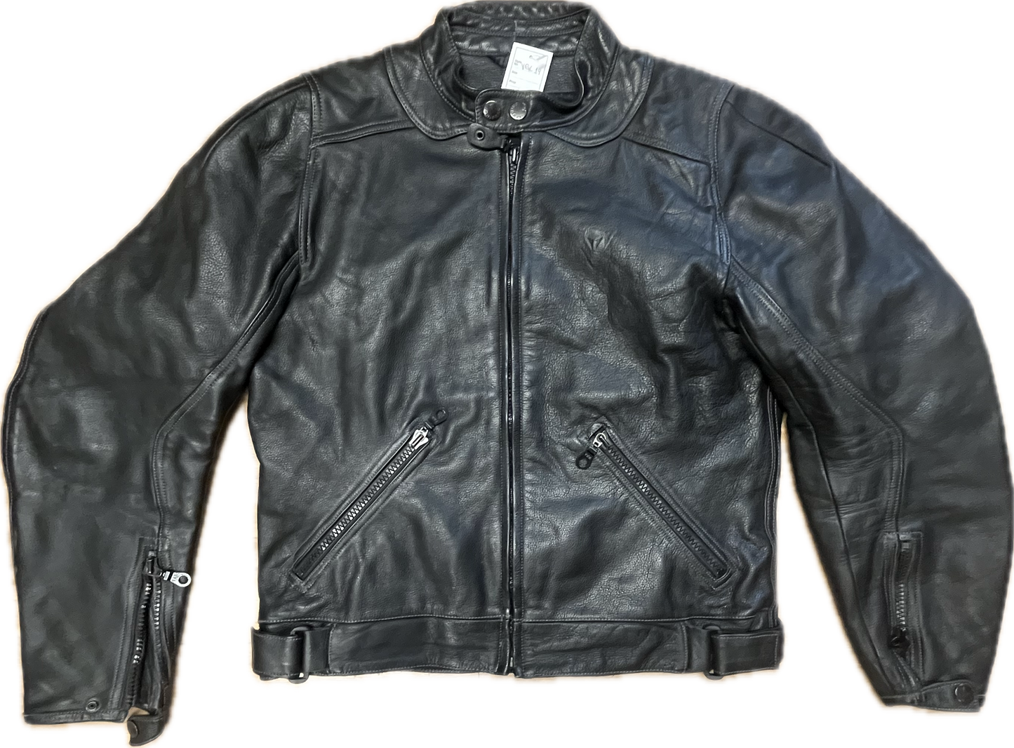 'DAINESE' Rare Black Leather Jacket -Large-