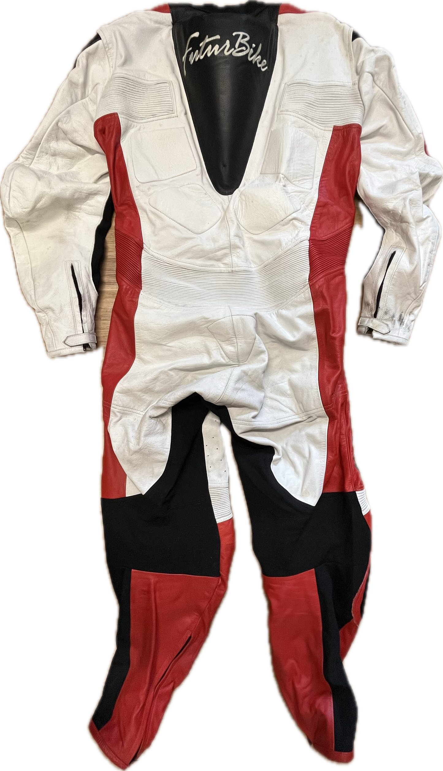 'FUTUR BIKE' Leather Biker Suit -Medium-