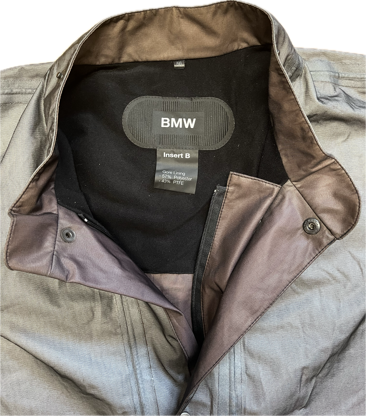 'BMW' RARE Silver biker rain suit -ExtraLarge-