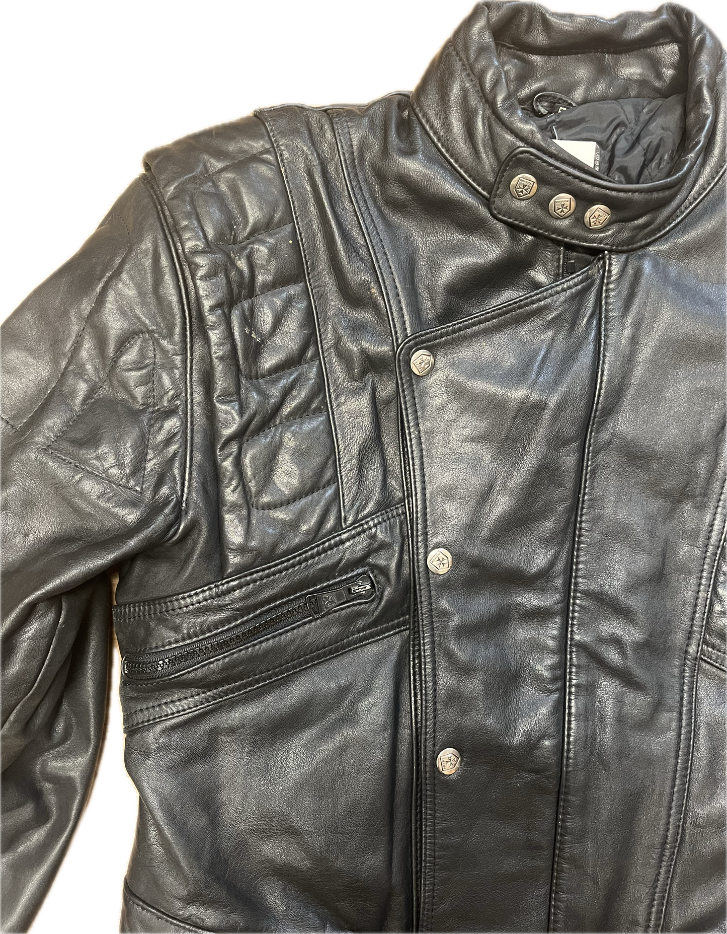 'HARRO' Vintage Biker Quality Leather -Medium-