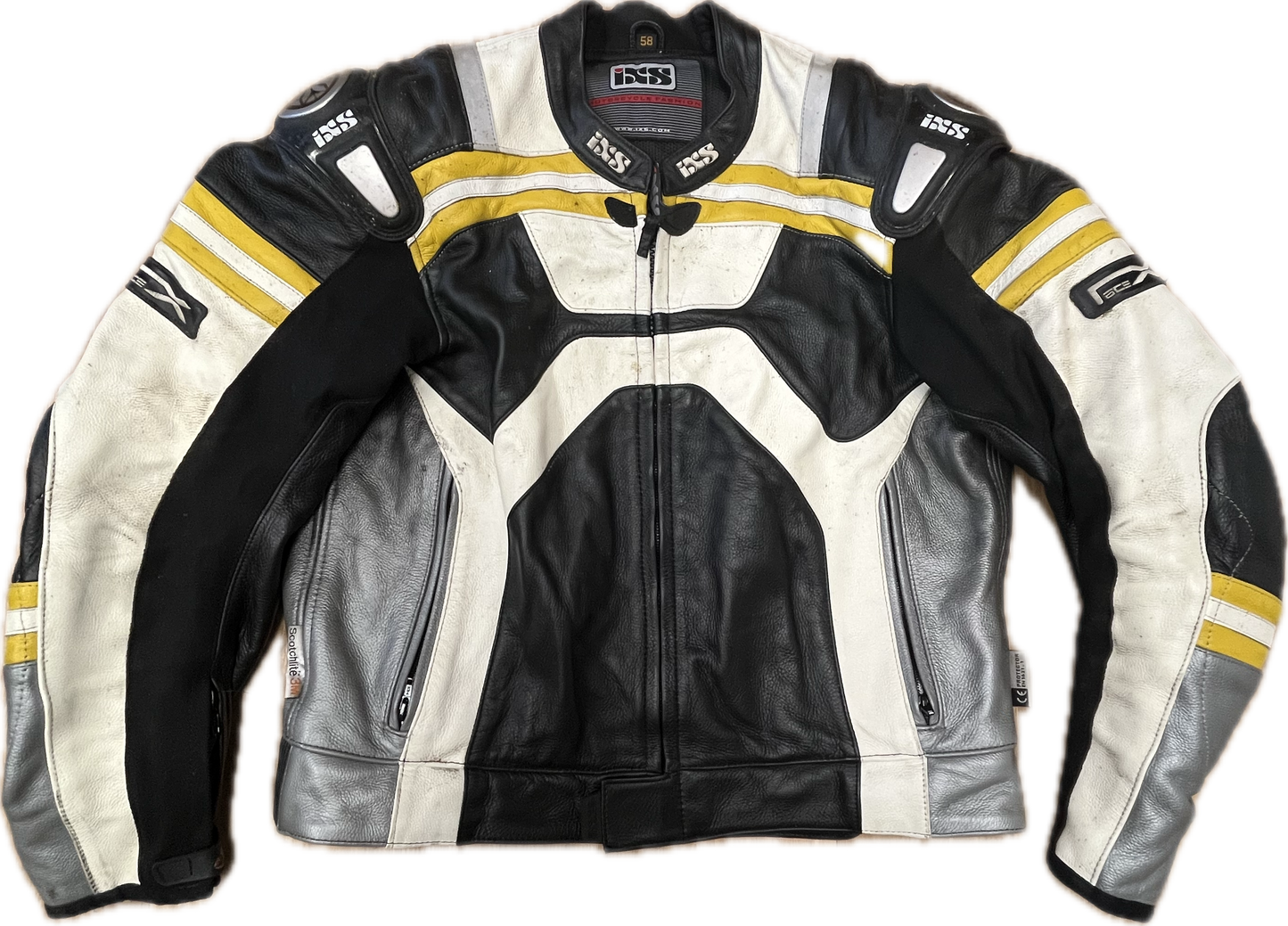 'IXS' Vintage Biker Leather Jacket -XXL-