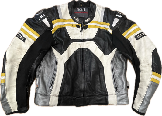 'IXS' Vintage Biker Leather Jacket -XXL-