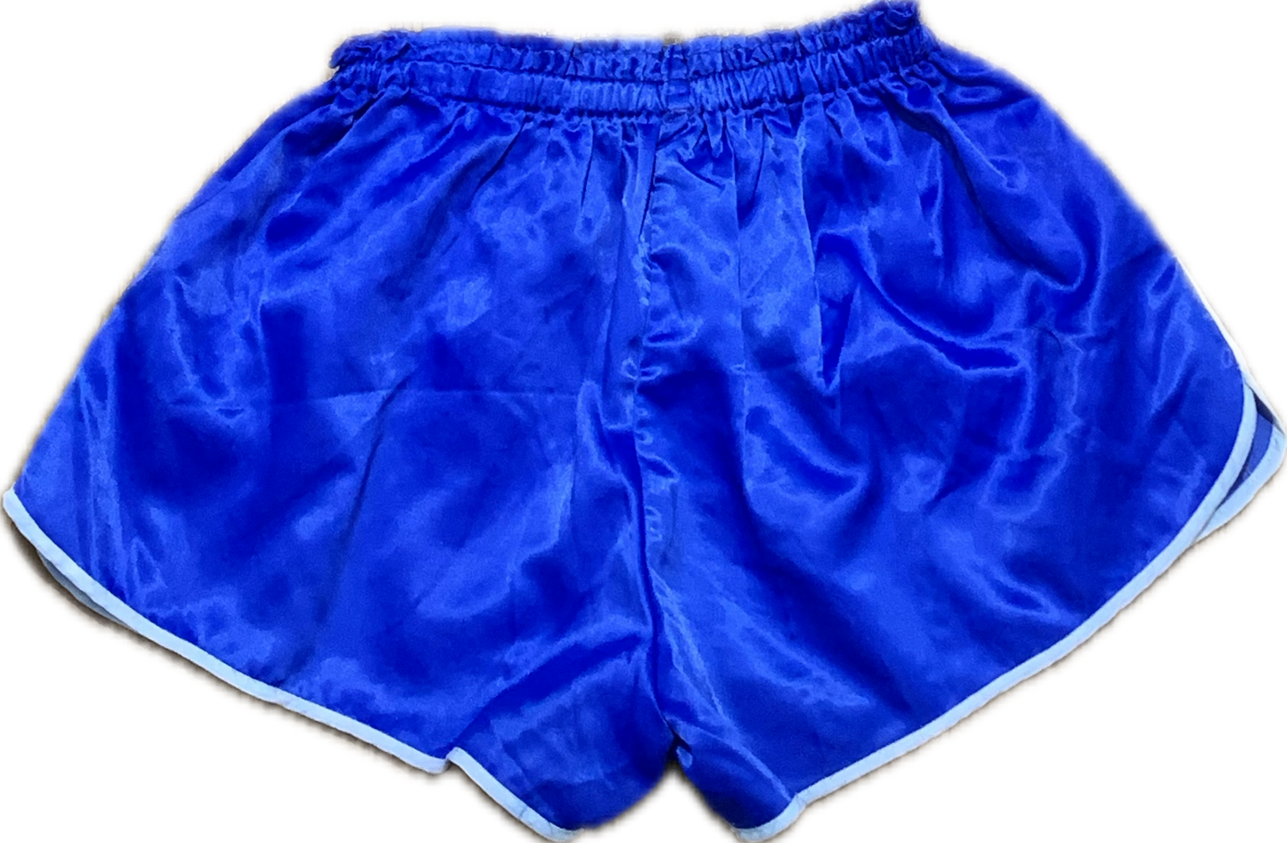 Adidas Satin-Fußballshorts in Blau, Klein