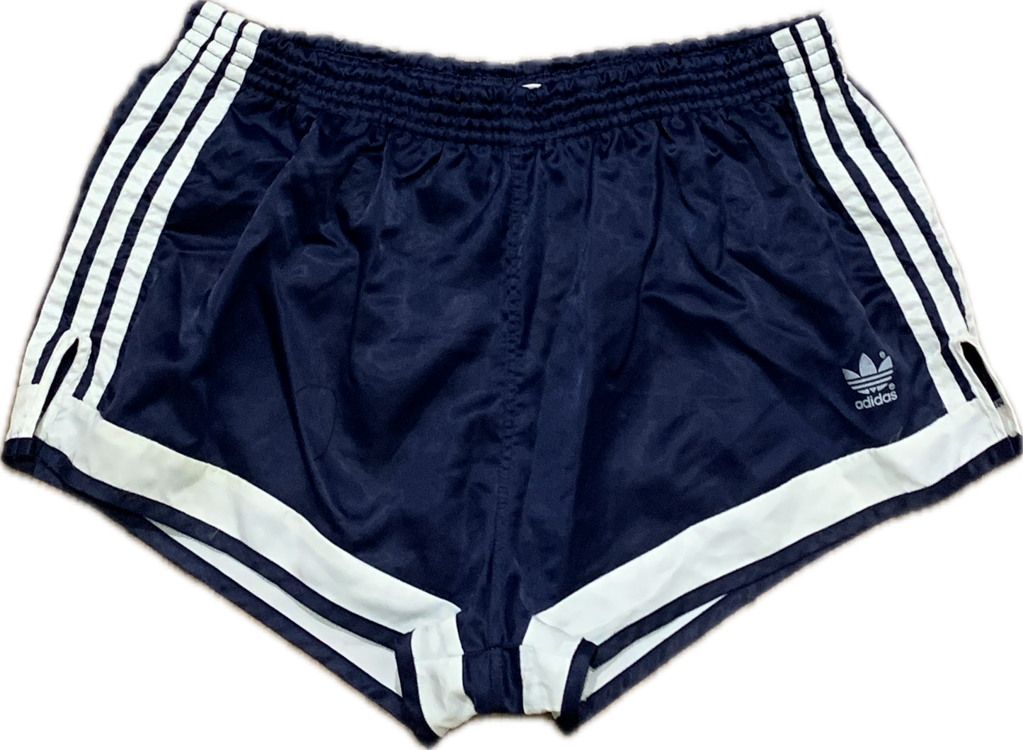 Adidas satin Football shorts blue XL - "Made in West Germany" Rare