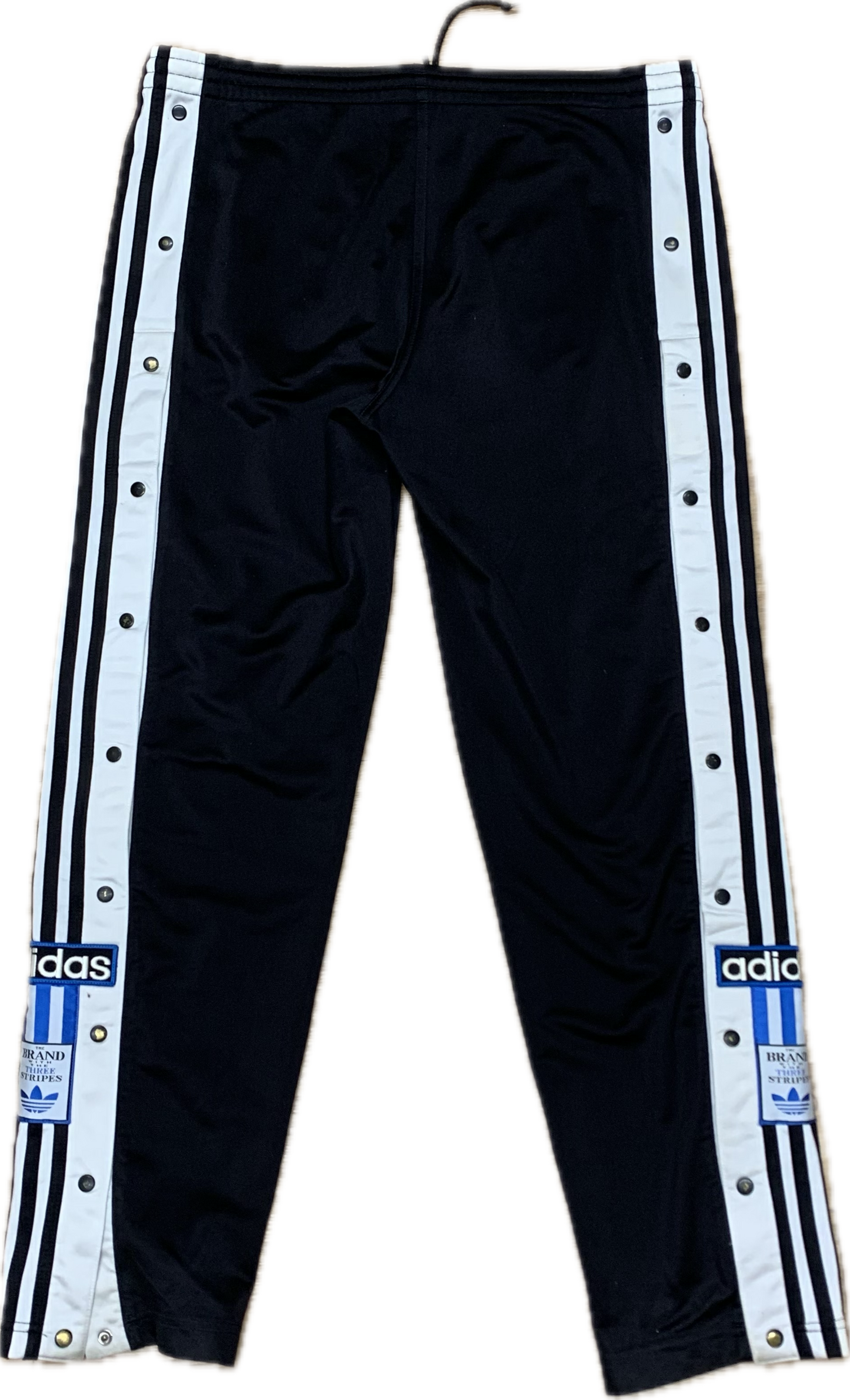 "Adidas" open side trackies black X-Small (Medium)