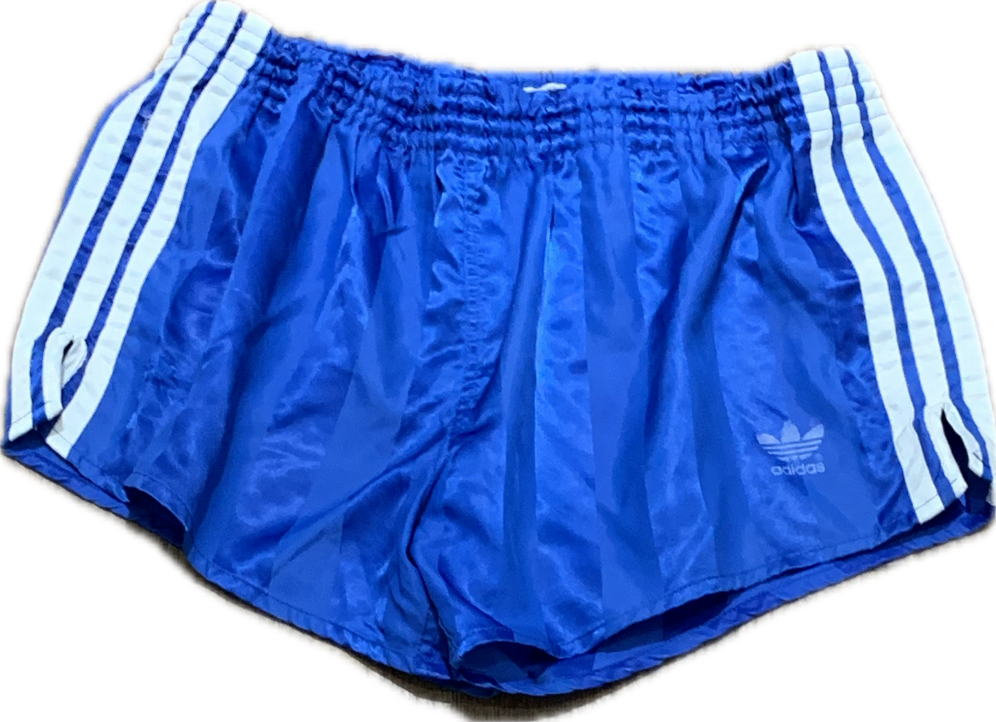 Adidas Satin-Fußballshorts in Blau, Klein