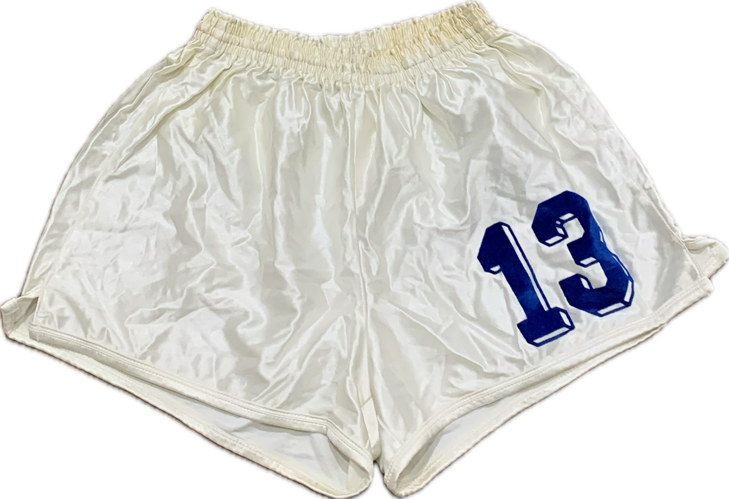 "Le Coq Sportif" satin football shorts white - XS