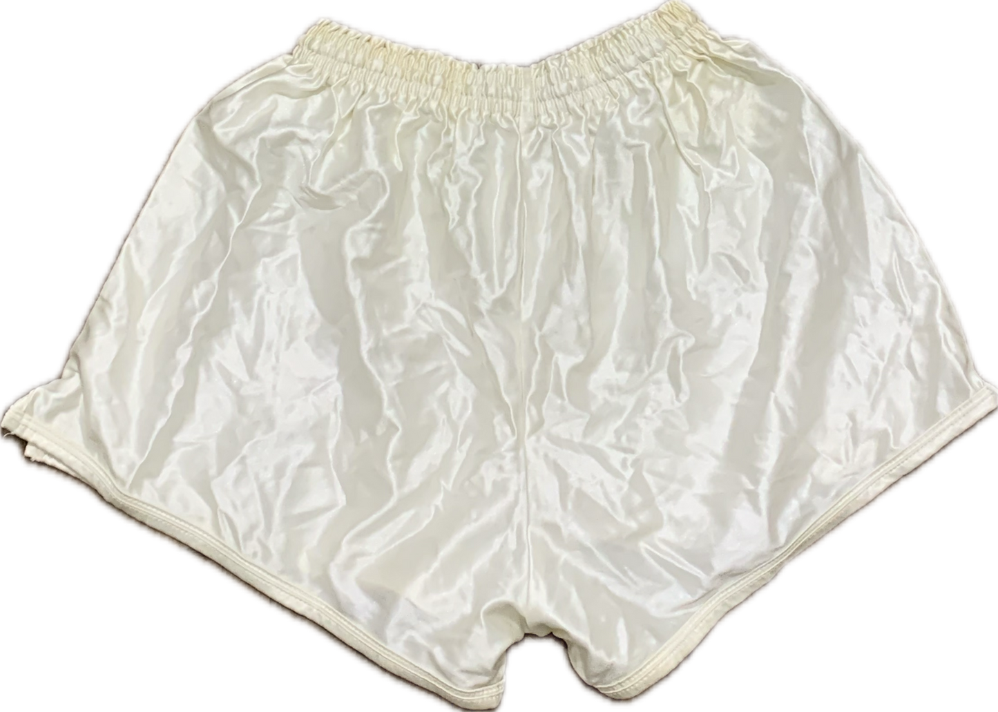 "Le Coq Sportif" satin football shorts white - XS