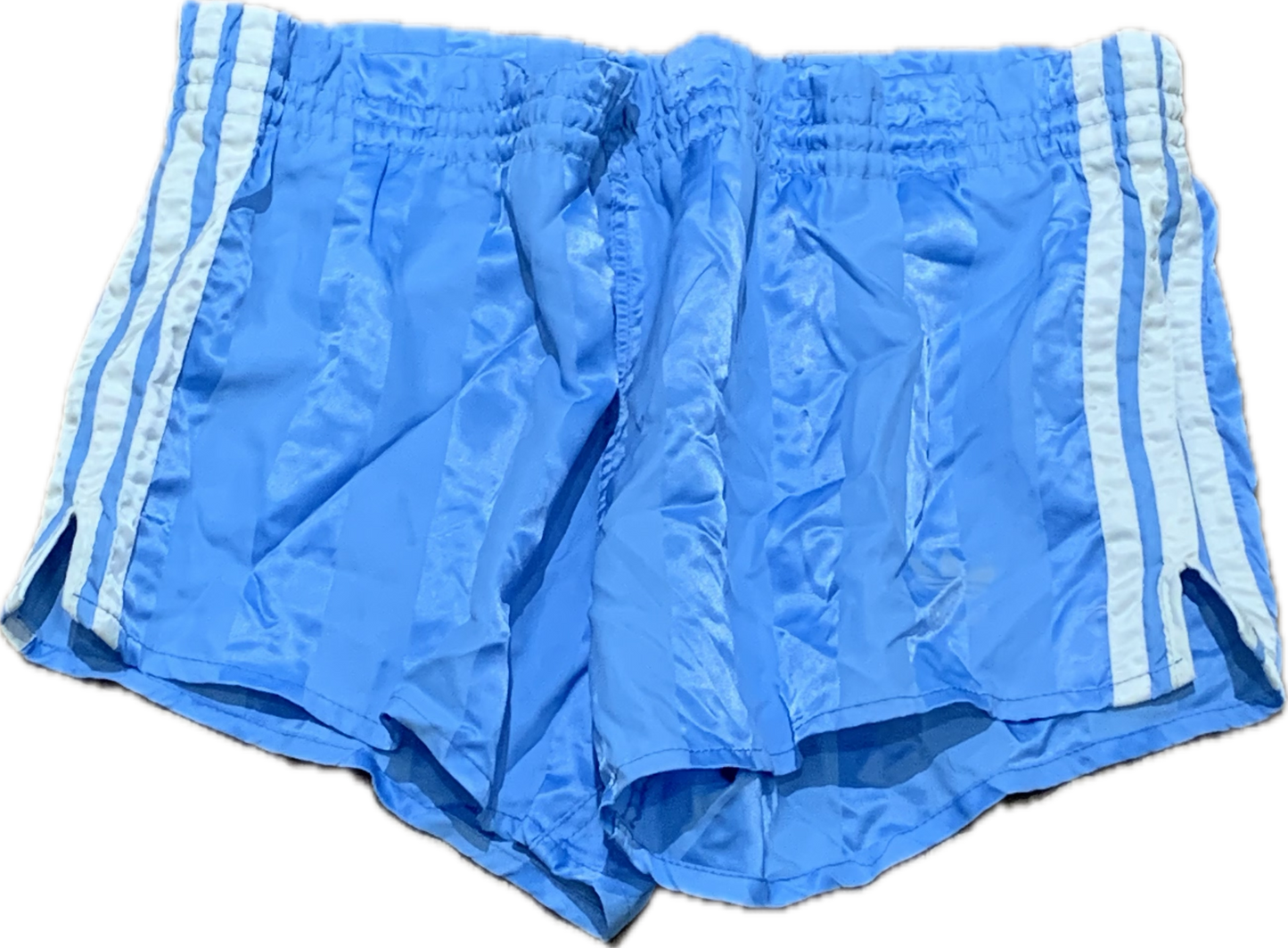 Adidas satin football shorts blue Small - "Made in West Germany" Rare!