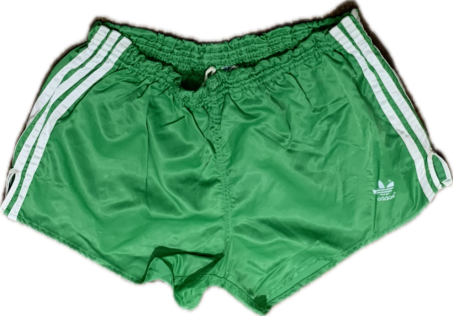 Adidas Satin-Fußball-Shorts grün M