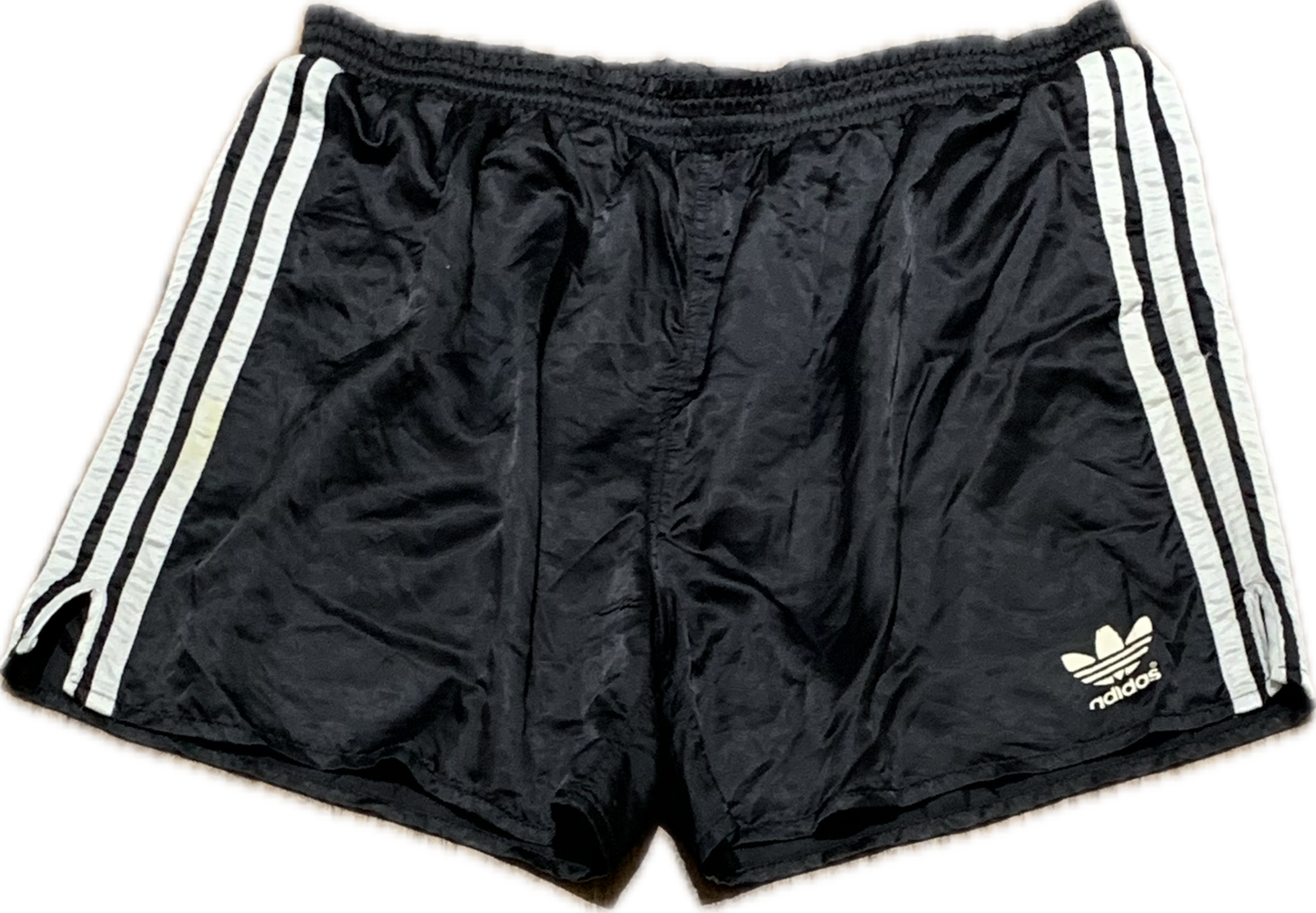 Adidas Satin-Fußballshorts schwarz, Größe L