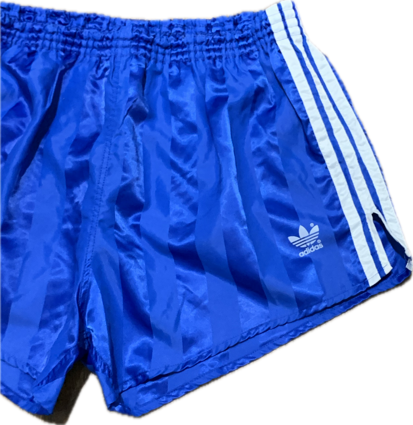 Adidas Satin Fußballshorts blau M