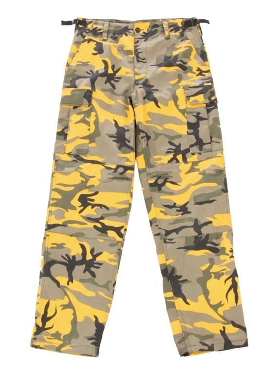 Plus size yellow camo pants best sale