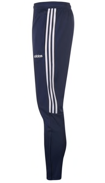 Adidas Trainingshose Sereno untere Streifen Marineblau mit Rucken Durchgehendem ReiBverschluss neu