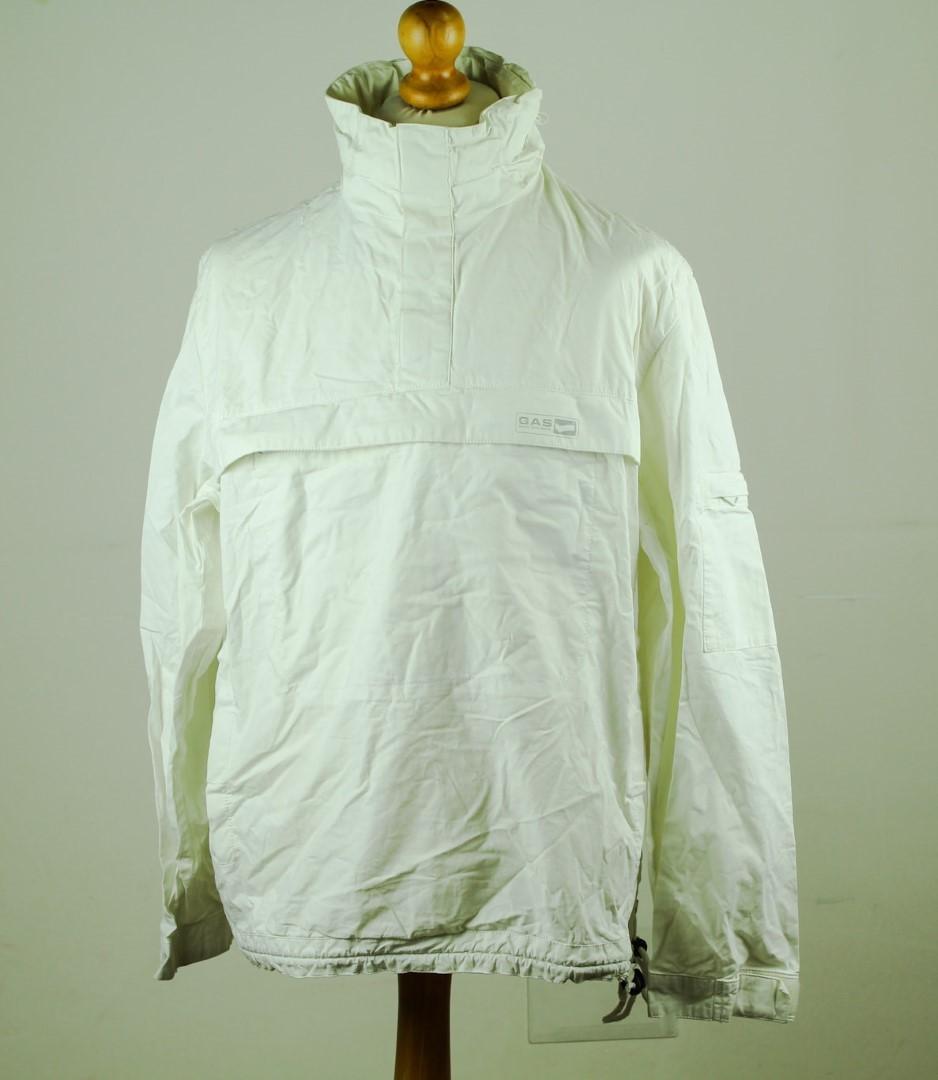 🔥 Coupe-vent/imperméable à capuche "Gas" marine/rouge Medium