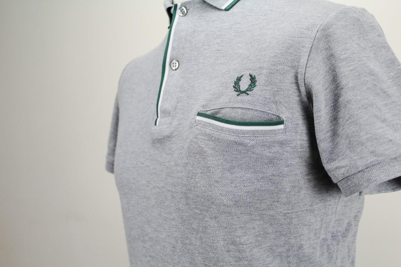 Fred Perry polo rétro gris Medium