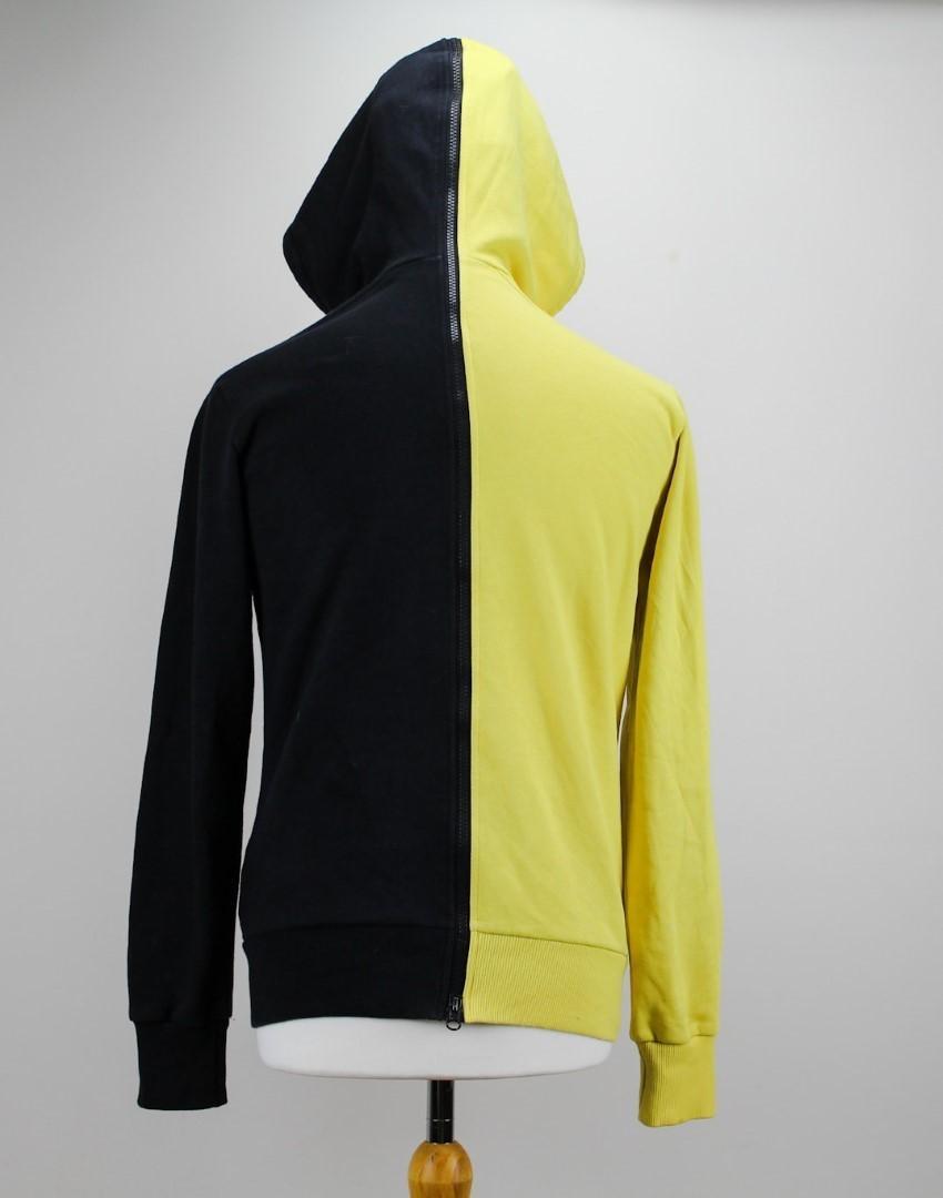 🔥 Adidas hooded Top black/yellow Small