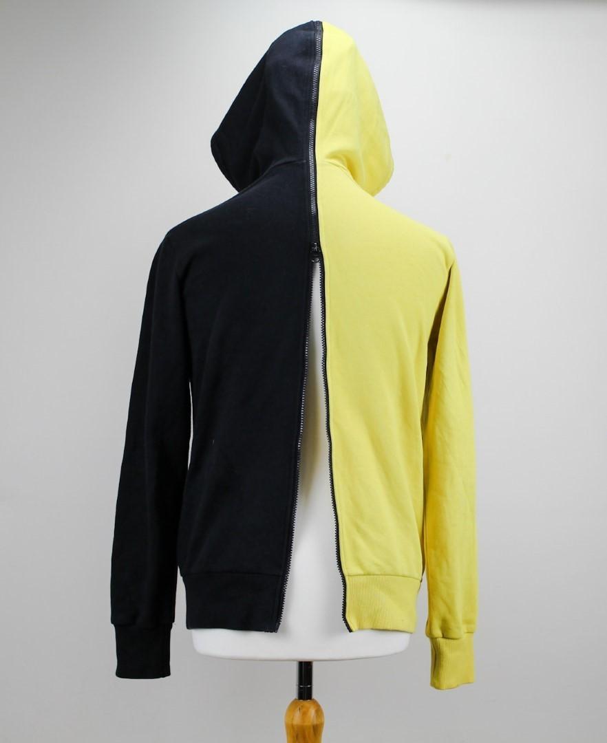 🔥 Adidas hooded Top black/yellow Small