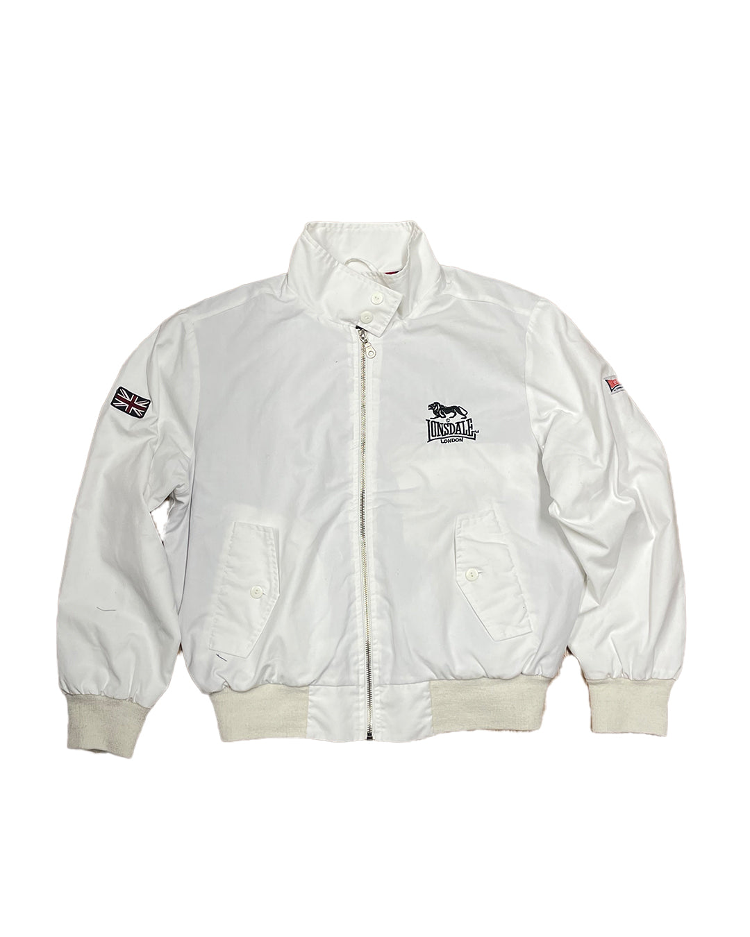 🔥 VESTE LONSDALE HARRINGTON EXTRA PETITE – BLANCHE