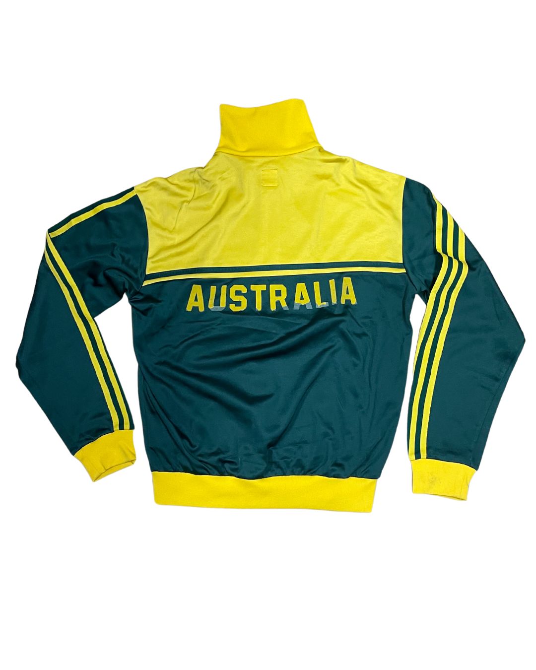 Adidas jacket Australia Green and Yellow Small Bleachers and Co