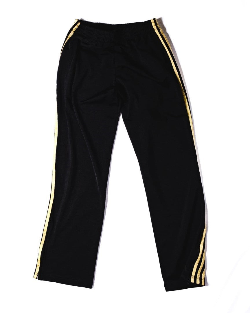 🔥 Adidas Trackies noir avec rayures dorées X-Small